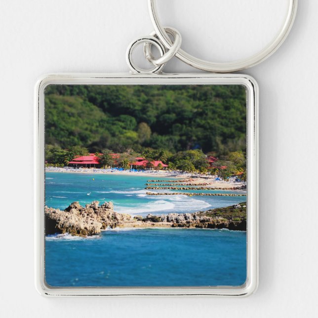 Llavero Isla Tranquila Paraíso Labadee Haití (Frente)
