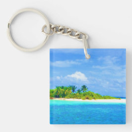 Llavero Isla tropical