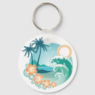 Llavero Isla Tropical