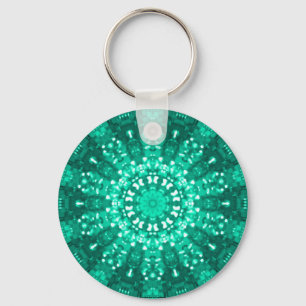 Llavero islámico del diseño geométrico del jade