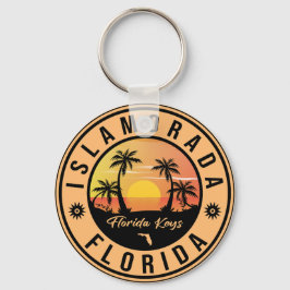 Llavero Islamorada Florida Retro Sunset Beach Souvenirs