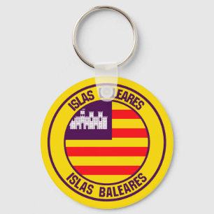 Llavero Islas Baleares Round Emblem