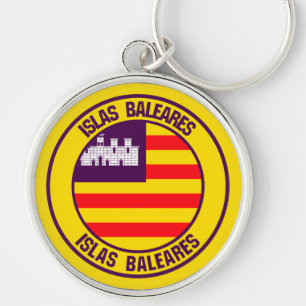 Llavero Islas Baleares Round Emblem