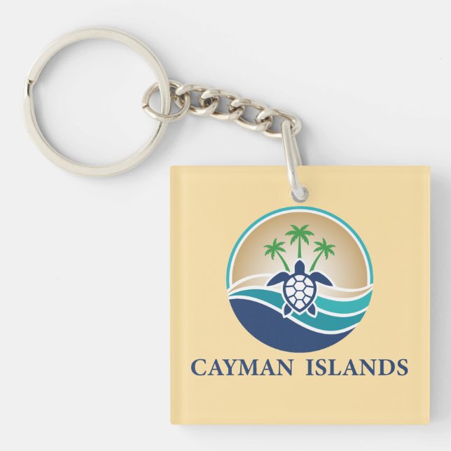 Llavero Islas Caimán del Caribe (Frente)