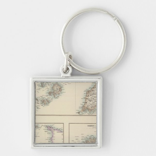 Llavero Islas del Canal, Islas Scilly e Isla de Man (Frente)