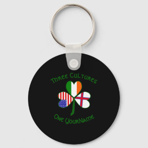 Llavero Islas Feroe Irlanda Usa Shamrock T Personalizada