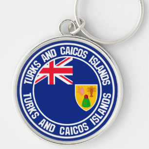 Llavero Islas Turcas y Caicos rodean Emblem
