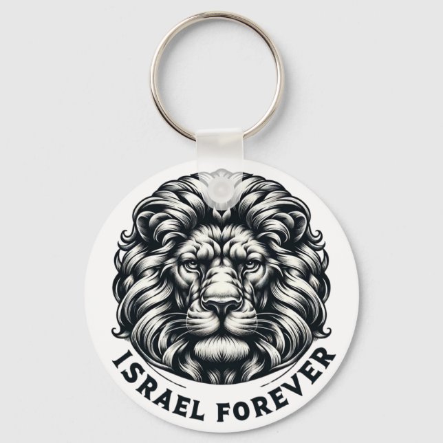 Llavero Israel Forever. Israel Lion of Judah.  keychain (Anverso)
