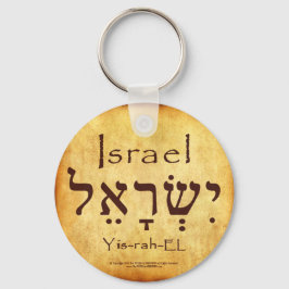 LLAVERO ISRAEL HEBREW KEYCHAIN