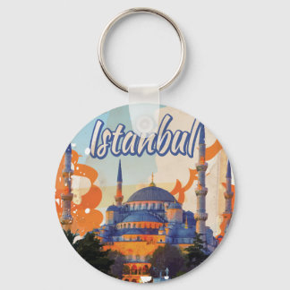 Llavero Istanbul Vintage Travel Poster