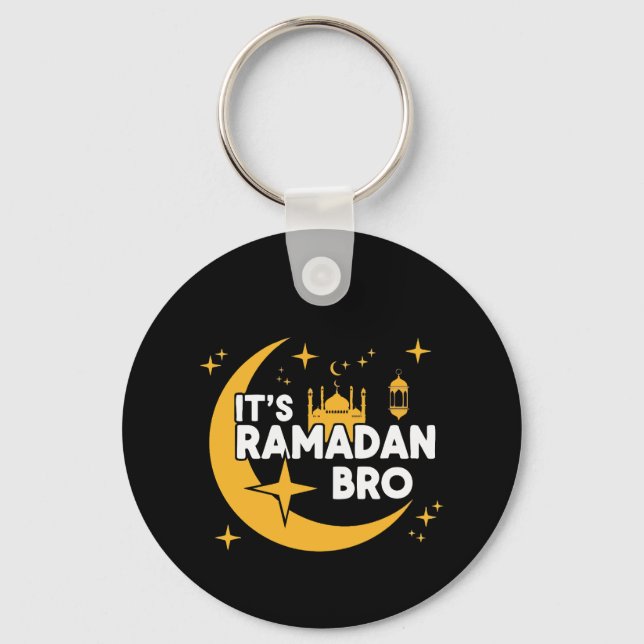 Llavero It’s Ramadan Bro Happy Fasting Islamic Crescent  (Anverso)