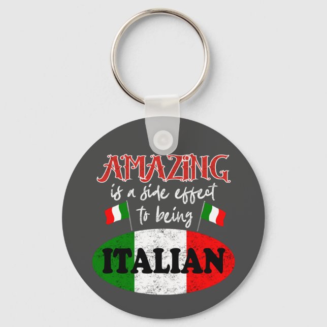 Llavero Italia asombrosa Orgullo italiano gracioso humor s (Anverso)