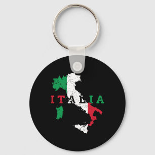 Llavero Italia Bandera de Mapa Italiana Regalo de Orgullo