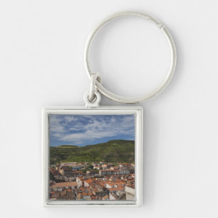 Llavero Italia, Cerdeña, Bosa. Vista de la ciudad desde Ca