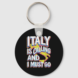 Llavero Italia llama arte de viajes