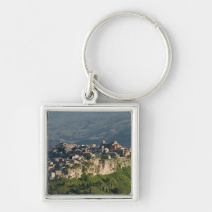 Llavero Italia, Sicilia, Enna, Calascibetta, Vista de la m