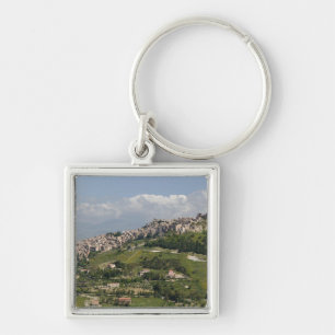 Llavero Italia, Sicilia, Enna, Calascibetta, Vista matutin