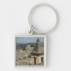 Llavero ITALIA, Sicilia, RAGUSA IBLA: Vista del pueblo y S
