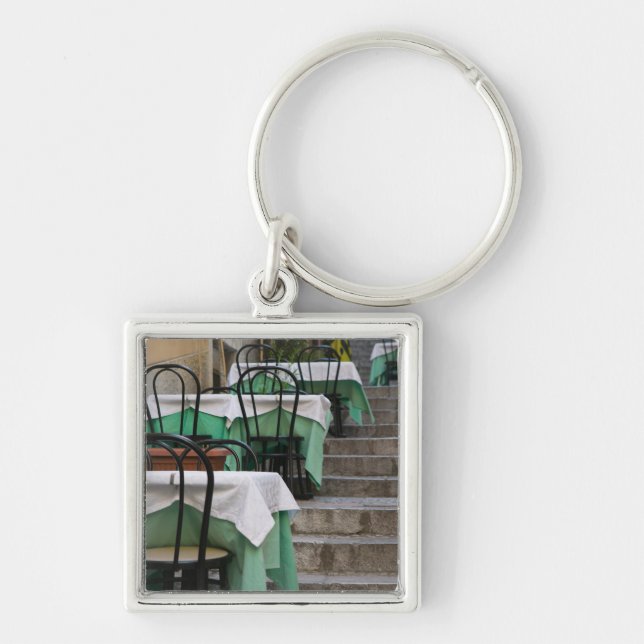 Llavero ITALIA, Sicilia, TAORMINA: Corso Umberto 1, Café (Frente)