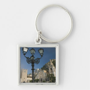 Llavero ITALIA, Sicilia, TAORMINA: Piazza iX Aprile, San