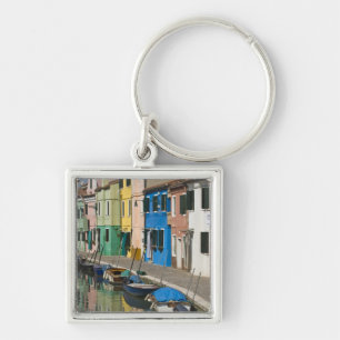Llavero Italia, Venecia, Burano. Casas multicolores a lo l
