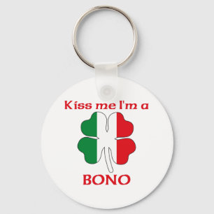 Llavero Italianos personalizada me besan que soy Bono