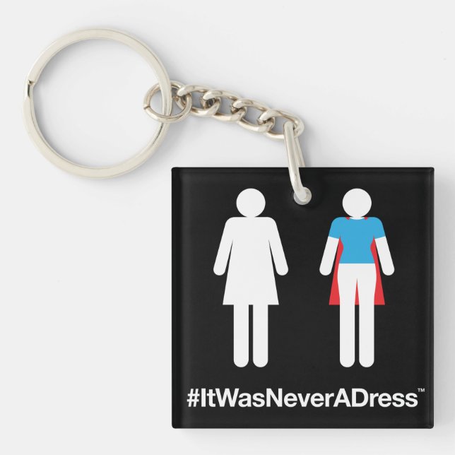 Llavero #ItNeverADress Keychain (Frente)