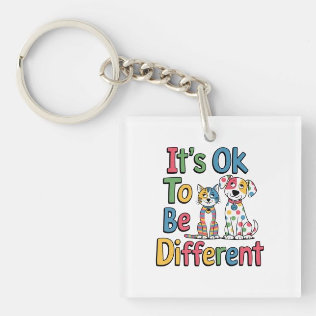 Llavero It's ok to be different (Frente)