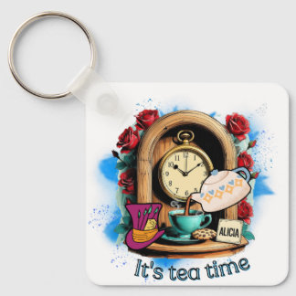 Llavero "It's Tea Time"– Alice in Wonderland Inspired