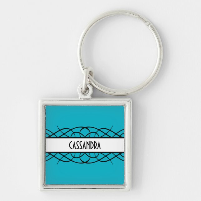 Llavero Ivory Deco Flourish Premium Keychain (Frente)