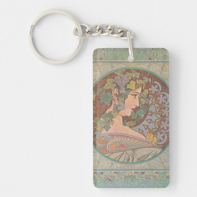 Llavero Ivy - Alphonse Mucha (Frente)