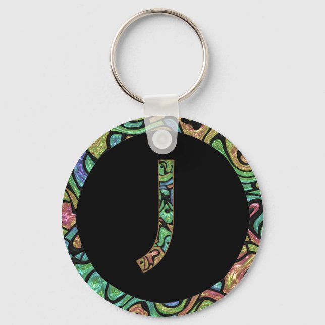 Llavero J Monograma (Anverso)