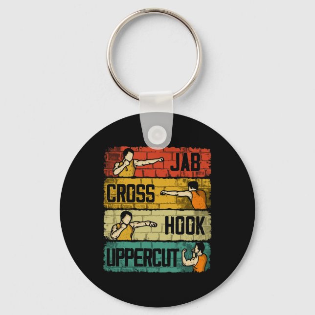 Llavero Jab Cross Hook Uppercut Boxing (Anverso)