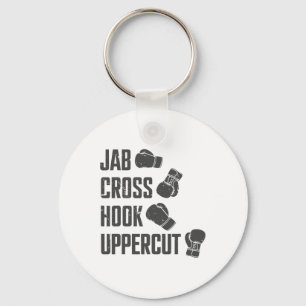Llavero Jab Cross Hook Uppercut Entrenamiento Divertido de
