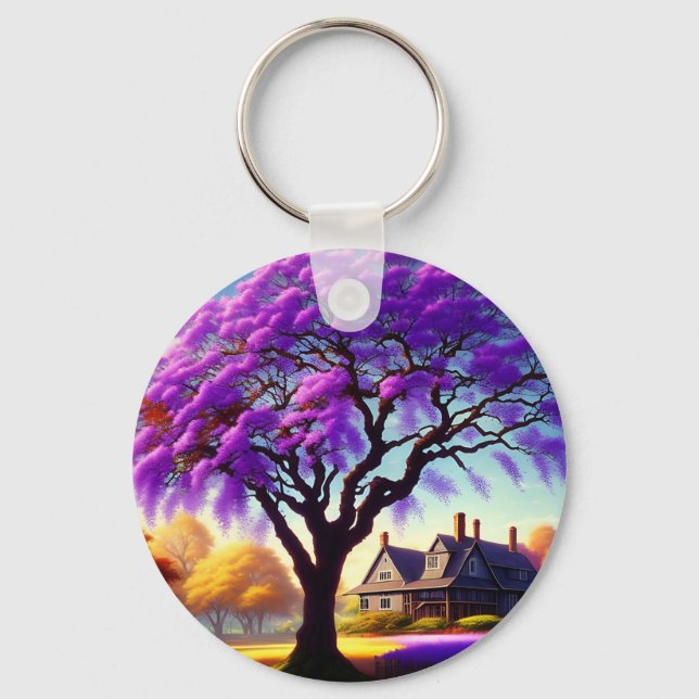 Llavero Jacaranda Tree Farm House, Keyring (Anverso)