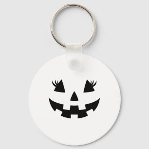 Llavero Jack O Lantern Face Pumpkin Eyelashes Halloween Co