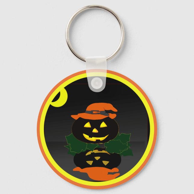 Llavero Jack O Lantern y su reflexión - (Anverso)