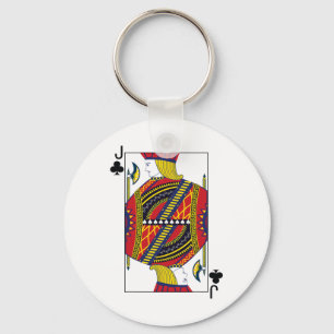 Llavero Jack Of Clubs Poker Tarjeta De Jugar Blackjack Ca