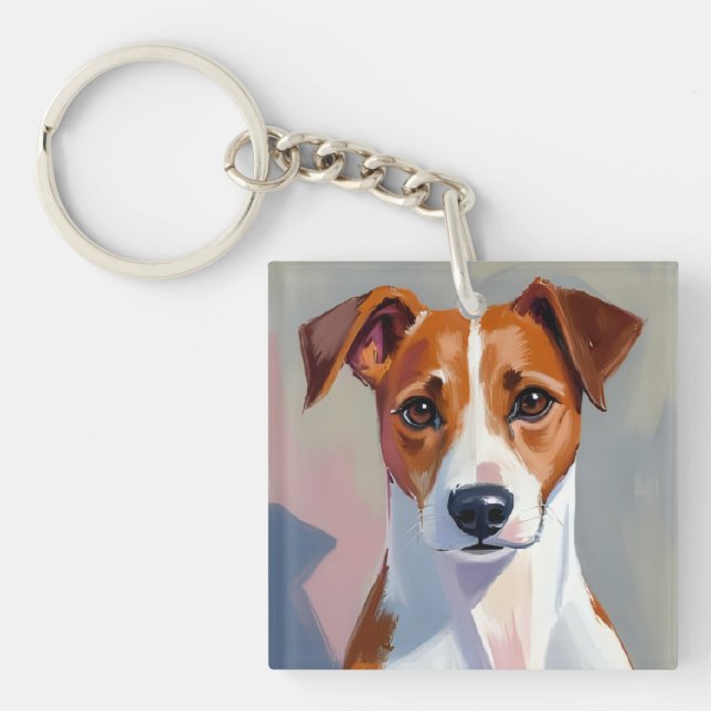 Llavero Jack Russell Terrier | Dog Painting Pet (Frente)