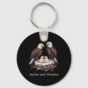 Llavero Jackie Y Shadow Bald Eagle Fan Club Vintage Life