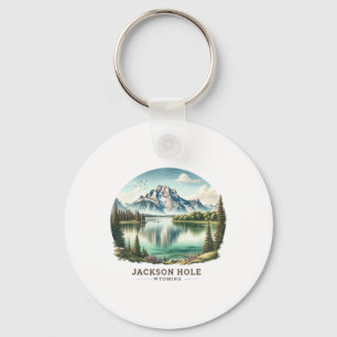 Llavero Jackson Hole Wy Wyoming Lago Jenny Esquí Nieve 