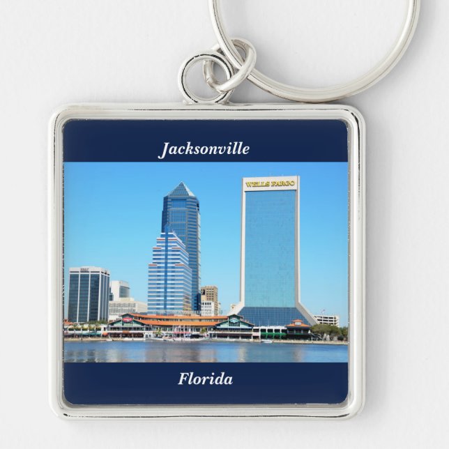 Llavero Jacksonville, Florida Cityscape (Frente)