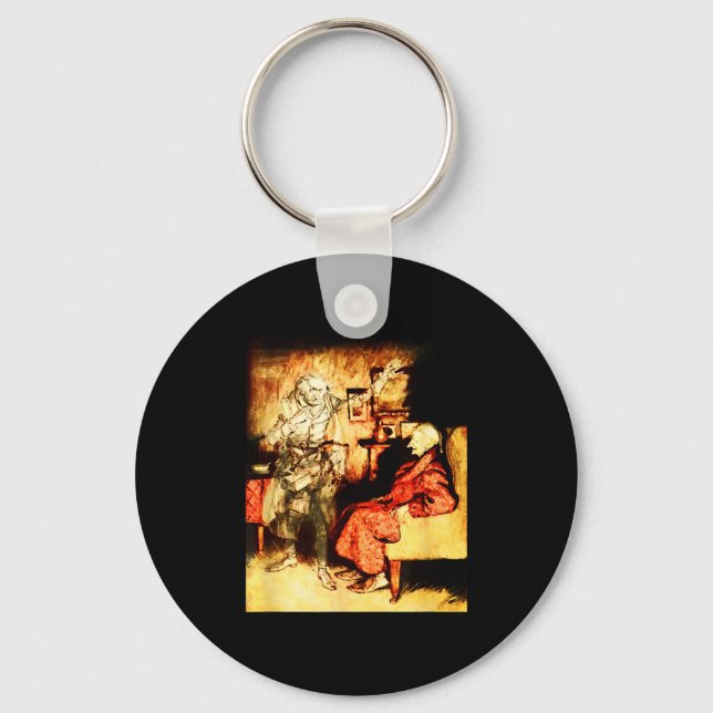 Llavero Jacob Marley Ghost Scrooge Bah Humbug Christmas Ca (Anverso)