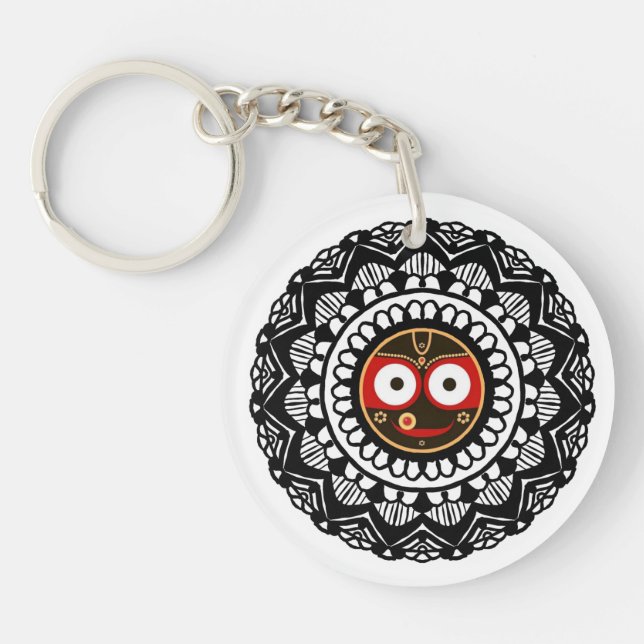 Llavero Jagannath jai jagannath señor del universo (Frente)