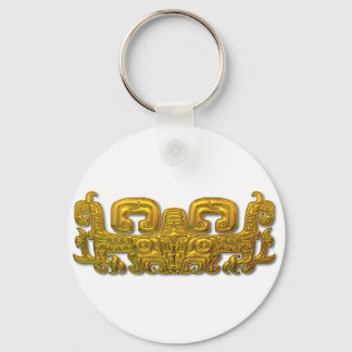 Llavero Jaguar maya - oro