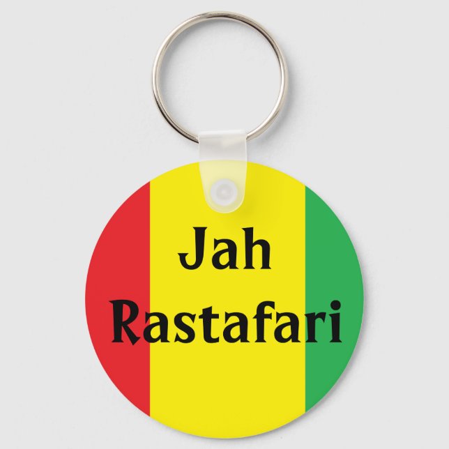 Llavero Jah Rastafari Design Rasta Keychain (Anverso)