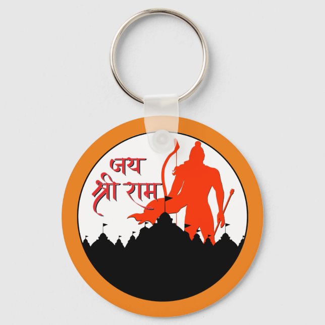 Llavero Jai Shree Ram Pran Pratishtha (Anverso)