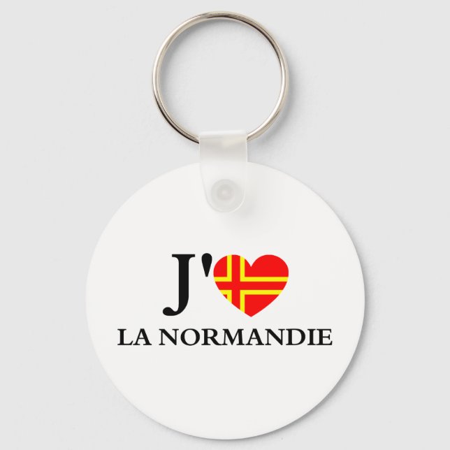 Llavero J'aime la Normandie (Anverso)