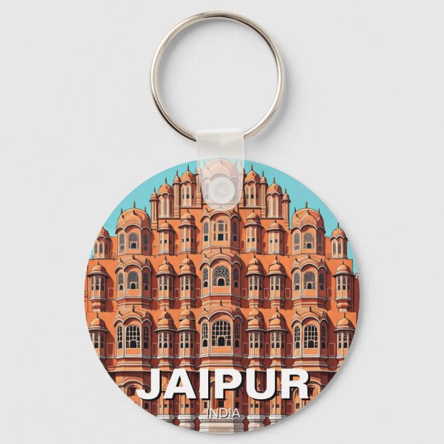 Llavero Jaipur Hawa Mahal Souvenir (Anverso)