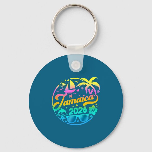 Llavero Jamaica 2026 Family Vacation Beach Matching Group  (Anverso)